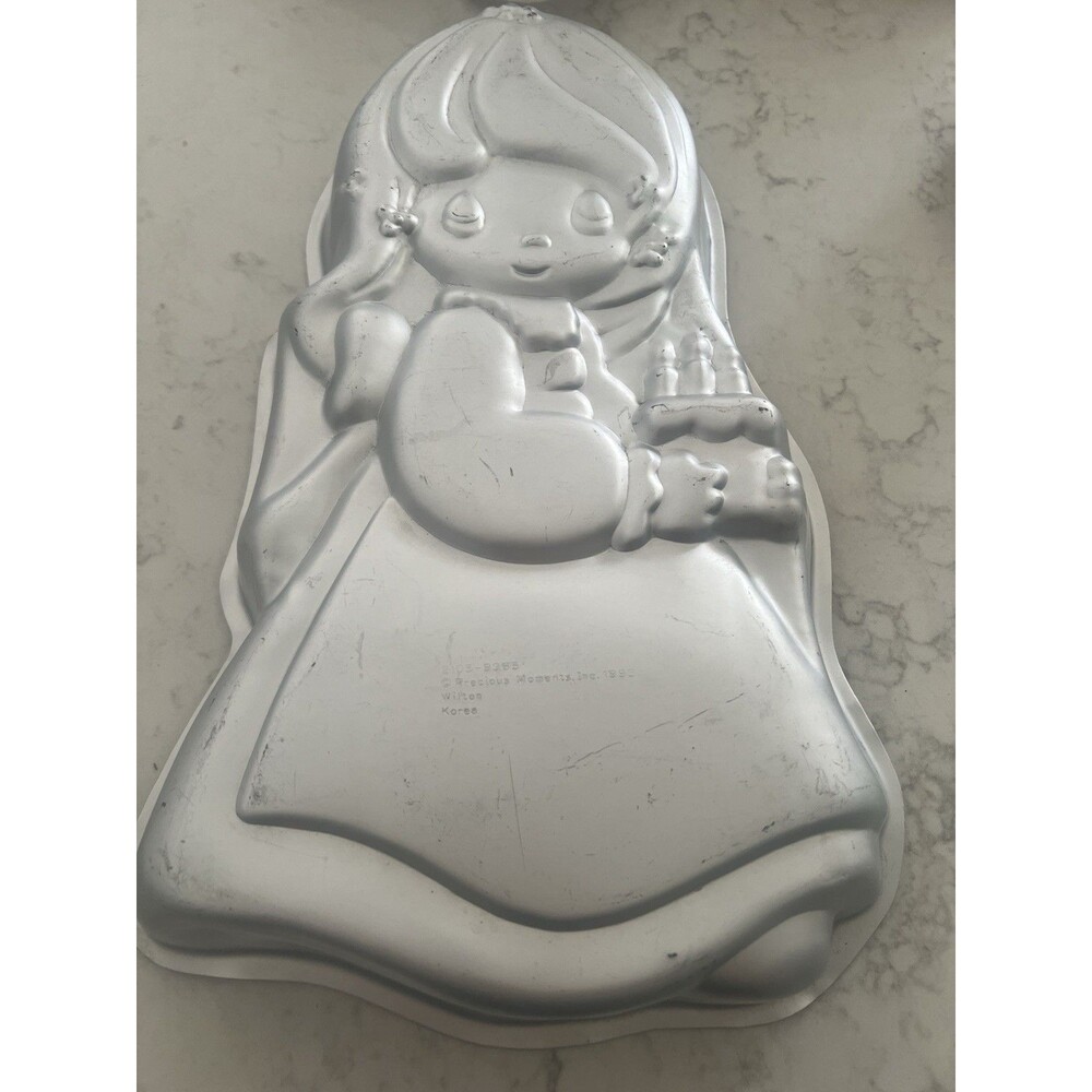 1993 Precious Moments Wilton Cake Pan Mold 2105-9365 Vintage 16.5” Birthday